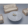 Nat Round Coffee Table Large In Light Gray Concrete