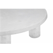 Nat Round Coffee Table Large In Ivory Concrete