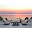Nat Round Coffee Table Large In Black Concrete