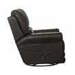 Samuel 360 Degree Swivel Glider Recliner in Chocolate Brown Leather