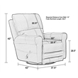Samuel 360 Degree Swivel Glider Recliner in Chocolate Brown Leather