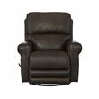 Samuel 360 Degree Swivel Glider Recliner in Chocolate Brown Leather