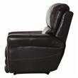 Samuel Power Lay Flat Recliner with USB Charging Port in Chocolate Brown Leather