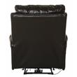 Samuel Power Lay Flat Recliner with USB Charging Port in Chocolate Brown Leather