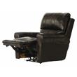Samuel Power Lay Flat Recliner with USB Charging Port in Chocolate Brown Leather