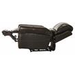 Samuel Power Lay Flat Recliner with USB Charging Port in Chocolate Brown Leather