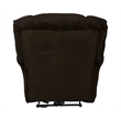Johnson Power Lay Flat Recliner in Brown Polyester Fabric