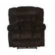 Johnson Power Lay Flat Recliner in Brown Polyester Fabric