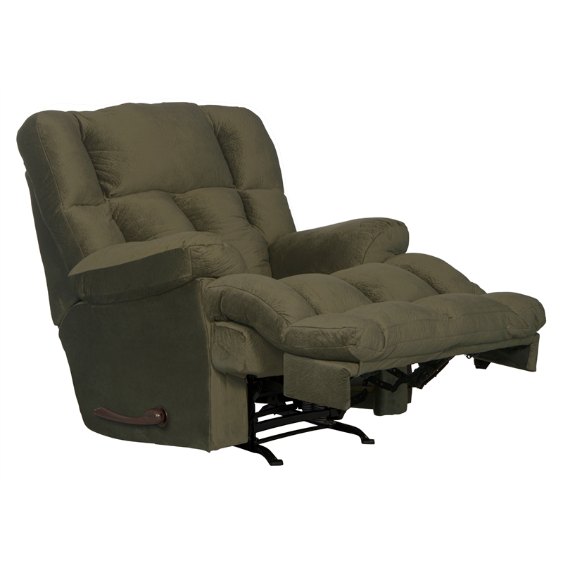 Cirrus Rocker Recliner in Sage Green Polyester Fabric
