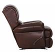 James Deluxe Glider Recliner in Walnut Brown Top Grain Italian Leather