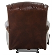 James Deluxe Glider Recliner in Walnut Brown Top Grain Italian Leather