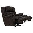 Boyd Power Lay Flat Chaise Recliner in Brown Top Grain Italian Leather