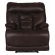 Osborne Power Lay Flat Recliner with Heat & Massage in Brown Polyester Fabric