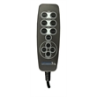 Osborne Power Lay Flat Rec with Heat & Massage in Gray Polyester Fabric
