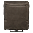 Osborne Power Lay Flat Rec with Heat & Massage in Gray Polyester Fabric