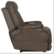 Osborne Power Lay Flat Rec with Heat & Massage in Gray Polyester Fabric