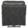 Kealyn Power Lay Flat Recliner with Power Headrest in Gray Faux Leather