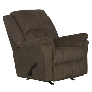 Catnapper Grady Polyester Rocker Recliner with Deluxe Heat & Massage in Brown