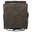 Graves Swivel Glider Recliner in Gray Polyester Fabric