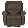 Graves Swivel Glider Recliner in Gray Polyester Fabric