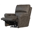 Graves Power Wall Hugger Recliner in Gray Polyester Fabric