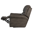 Graves Power Wall Hugger Recliner in Gray Polyester Fabric