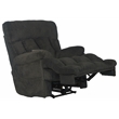 Webster Power Recliner with Adjustable Headrest & Lumbar in Soft Gray Fabric
