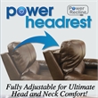 Webster Power Recliner with Adjustable Headrest & Lumbar in Soft Gray Fabric