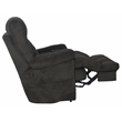 Webster Power Recliner with Adjustable Headrest & Lumbar in Soft Gray Fabric