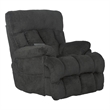 Webster Power Recliner with Adjustable Headrest & Lumbar in Soft Gray Fabric