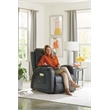 Catnapper Decompress Power Zero Gravity Recliner in Gray Leather