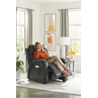 Catnapper Decompress Power Zero Gravity Recliner in Gray Leather