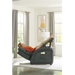 Catnapper Decompress Power Zero Gravity Recliner in Gray Leather