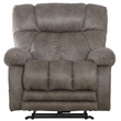 Catnapper Dixon Oversized Power Lay Flat Recliner in Gray Fabric