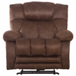 Catnapper Dixon Oversized Power Lay Flat Recliner in Brown Fabric