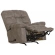 Catnapper Cochran Oversized Extension Footrest Rocker Recliner in Gray Fabric