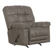 Catnapper Cochran Oversized Extension Footrest Rocker Recliner in Gray Fabric