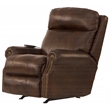 Catnapper Danny Brown Leather Power Rocker Recliner with Therapeutic Massage