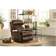 Catnapper Danny Brown Leather Power Rocker Recliner with Therapeutic Massage