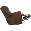 Catnapper Jimmy Rocker Recliner with Heat and Massage in Walnut Polyester Fabric