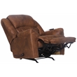 Catnapper Jimmy Rocker Recliner with Heat and Massage in Auburn Polyester Fabric