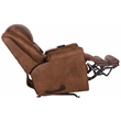 Catnapper Jimmy Rocker Recliner with Heat and Massage in Auburn Polyester Fabric
