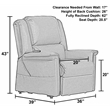 Catnapper Hewitt Power Lift Lay-Flat Recliner with Brown Disinfectable PU Fabric