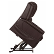 Catnapper Hewitt Power Lift Lay-Flat Recliner with Brown Disinfectable PU Fabric