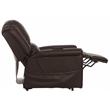 Catnapper Hewitt Power Lift Lay-Flat Recliner with Brown Disinfectable PU Fabric