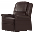 Catnapper Hewitt Power Lift Lay-Flat Recliner with Brown Disinfectable PU Fabric