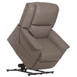 Catnapper Hewitt Power Lift Lay-Flat Recliner with Gray Disinfectable PU Fabric