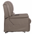 Catnapper Hewitt Power Lift Lay-Flat Recliner with Gray Disinfectable PU Fabric