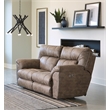 Catnapper Thompson Power Reclining Loveseat in Brown Polyester Fabric