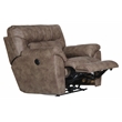 Catnapper Thompson Power Wall Hugger Recliner in Brown Polyester Fabric